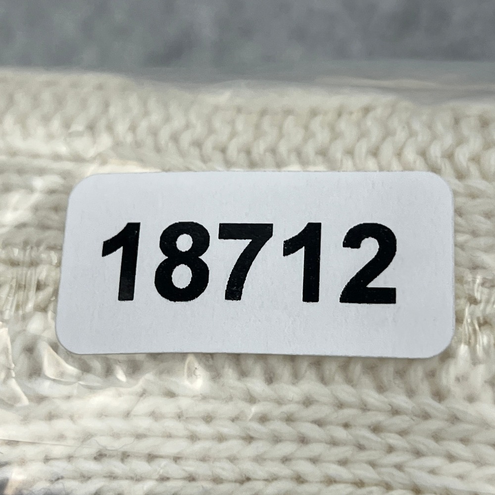 NEW Ralph Lauren Cricket Sweater Women Large Cream Stripe Trim V-Neck Cable Knit - Picture 11 of 11